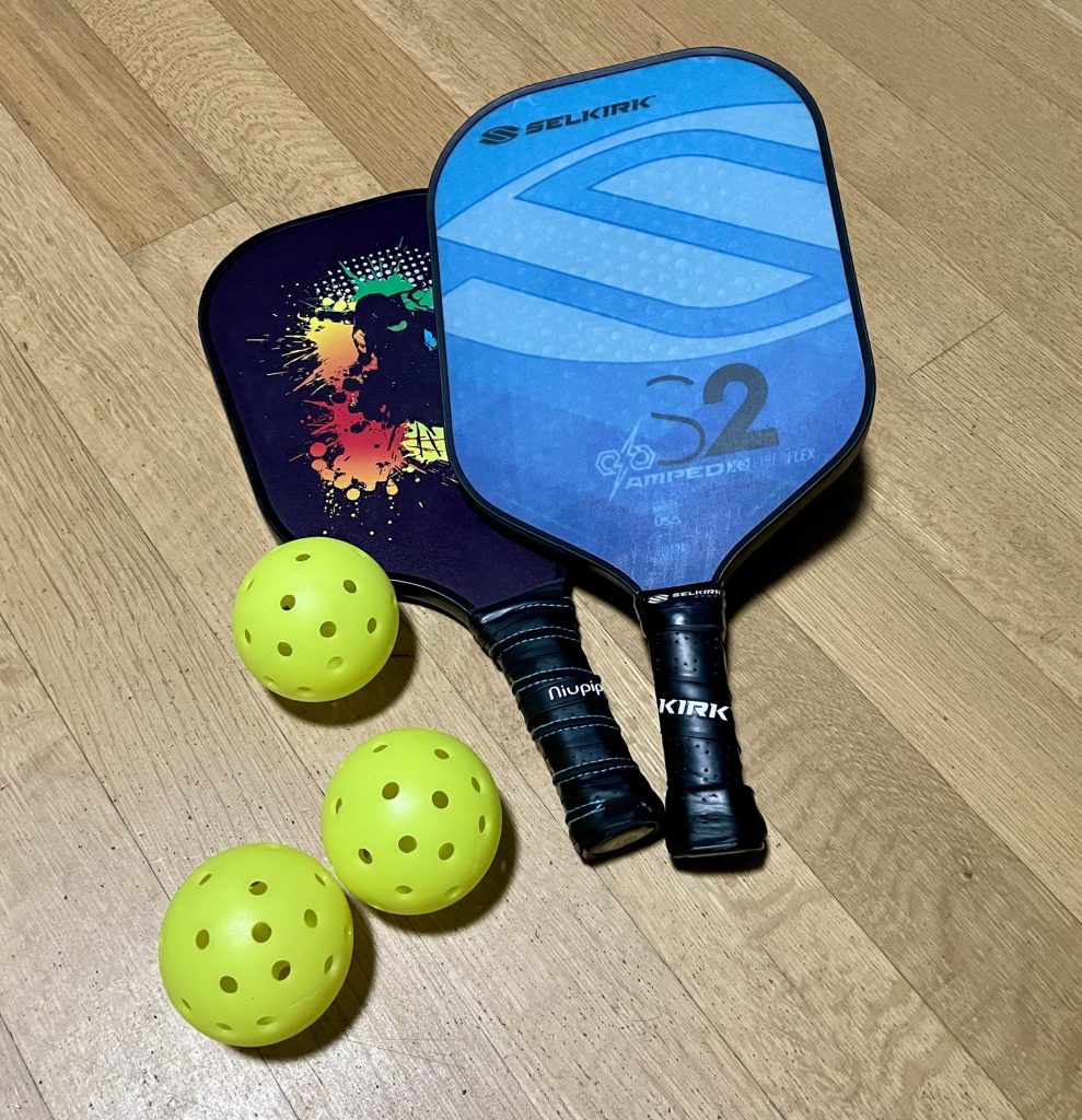 pickleball racket and ball, big game day holiday camp, sports